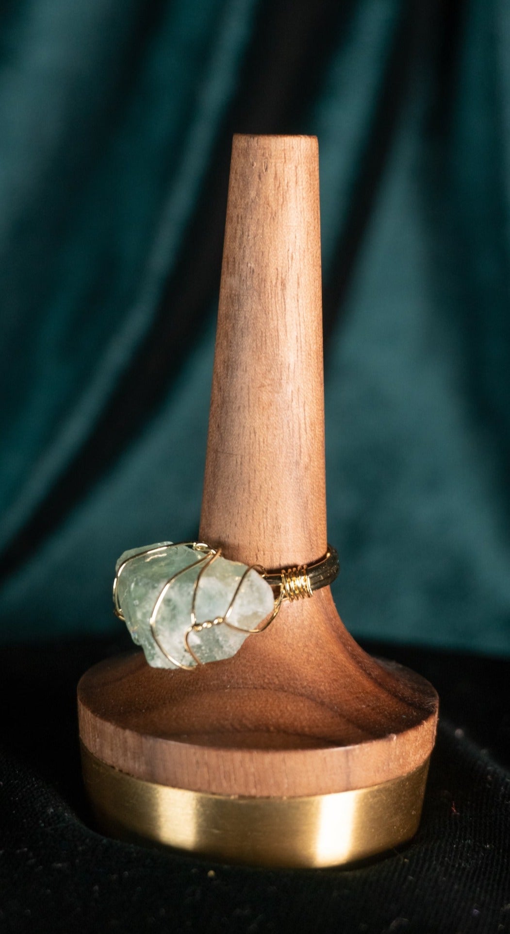 Green Calcite Ring